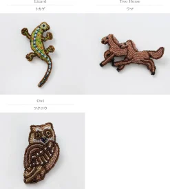 BEADED ACCESSORIES Other Goods^/ Beaded pin badge L