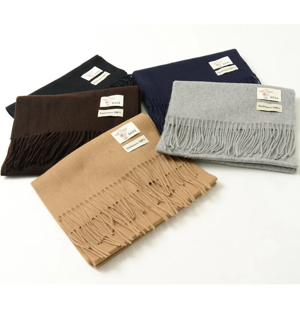 BEEE Scarfs^/ Solid cashmere scarf