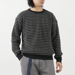 BINGHAMTON KNITTING COMPANY Knits^/ Birds Eye Crew Sweater