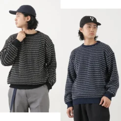 BINGHAMTON KNITTING COMPANY Knits^/ Birds Eye Crew Sweater