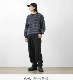 BINGHAMTON KNITTING COMPANY Knits^/ Birds Eye Crew Sweater