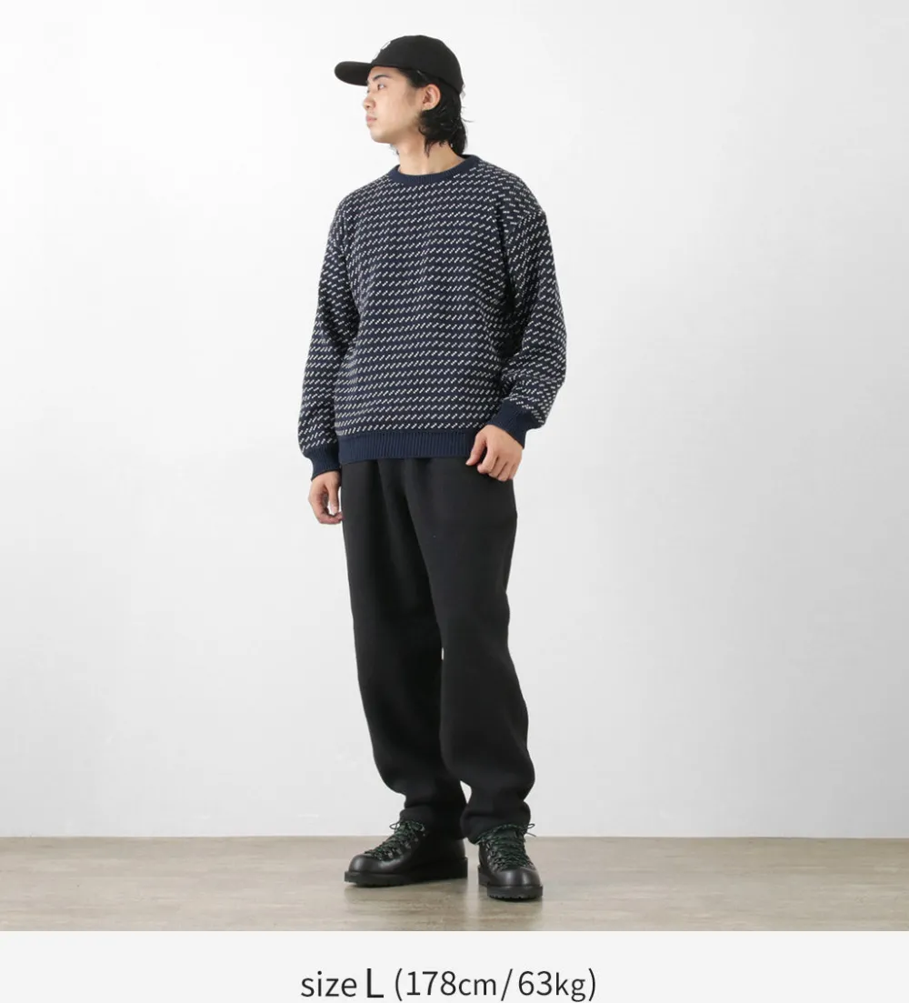 BINGHAMTON KNITTING COMPANY Knits^/ Birds Eye Crew Sweater