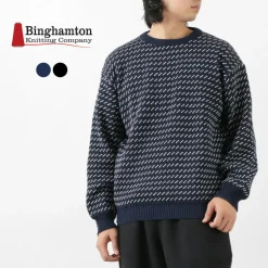 BINGHAMTON KNITTING COMPANY Knits^/ Birds Eye Crew Sweater