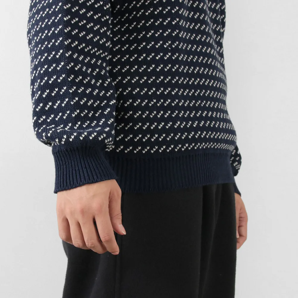 BINGHAMTON KNITTING COMPANY Knits^/ Birds Eye Crew Sweater