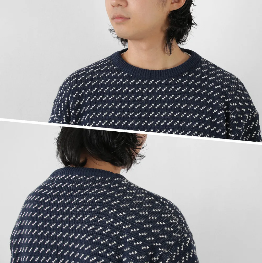 BINGHAMTON KNITTING COMPANY Knits^/ Birds Eye Crew Sweater