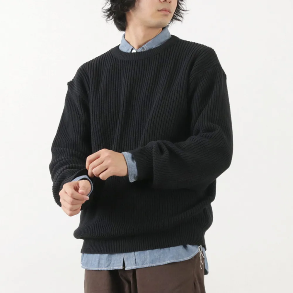 BINGHAMTON KNITTING COMPANY Knits^/ Shaker Crew Knit