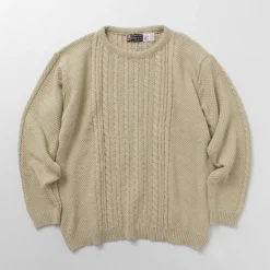 BINGHAMTON KNITTING COMPANY Knits^/ Fisherman Pullover Cotton Knit
