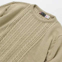BINGHAMTON KNITTING COMPANY Knits^/ Fisherman Pullover Cotton Knit