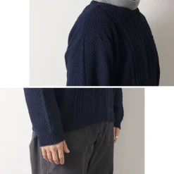 BINGHAMTON KNITTING COMPANY Knits^/ Fisherman Pullover Cotton Knit
