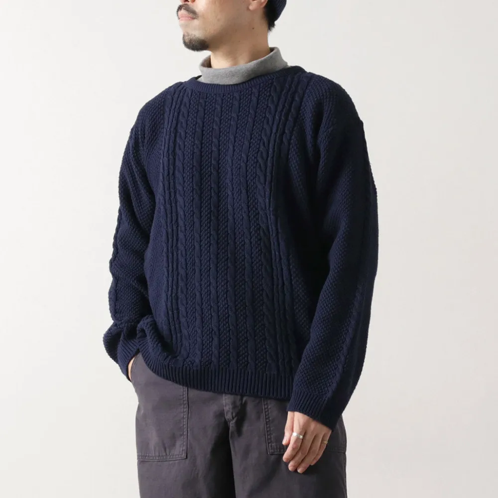 BINGHAMTON KNITTING COMPANY Knits^/ Fisherman Pullover Cotton Knit