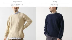 BINGHAMTON KNITTING COMPANY Knits^/ Fisherman Pullover Cotton Knit
