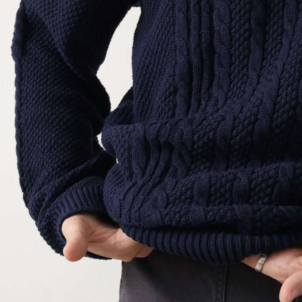 BINGHAMTON KNITTING COMPANY Knits^/ Fisherman Pullover Cotton Knit