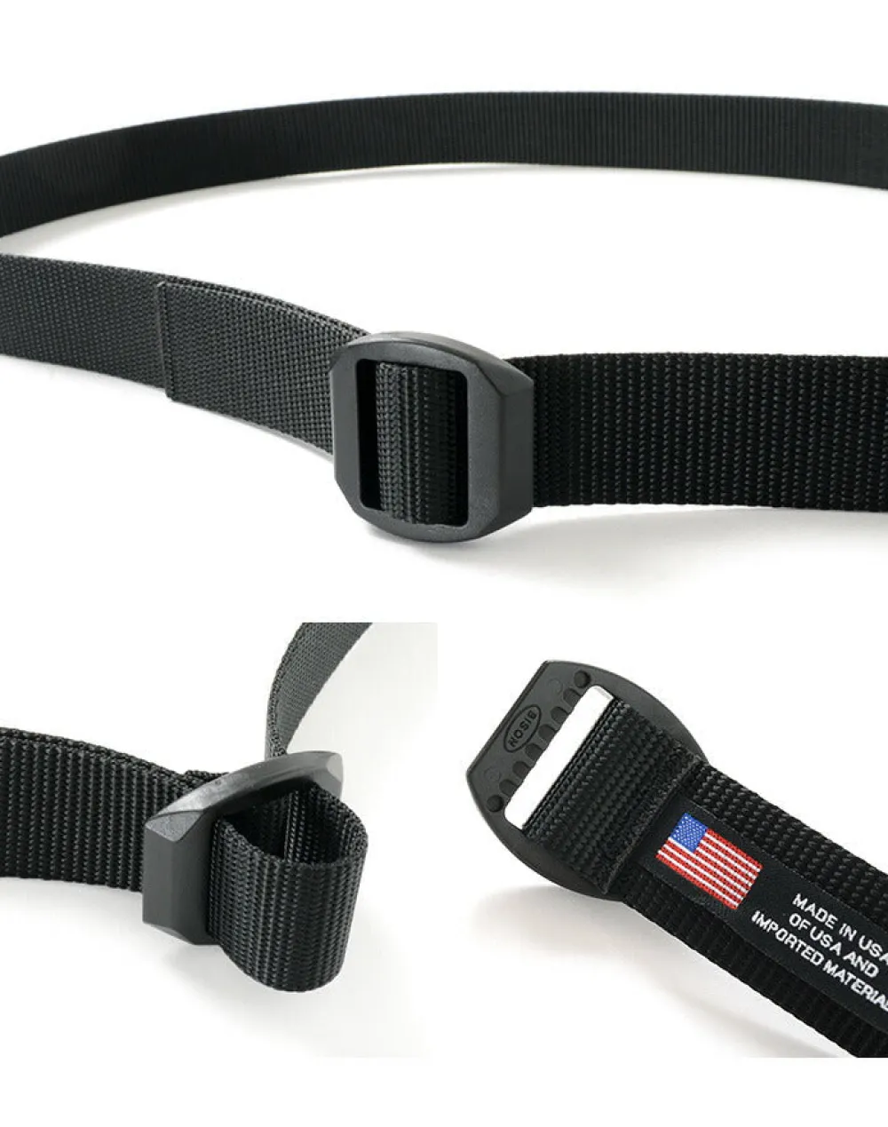 BISON Belts^/ Webbing Belt 30mm Plain Nylon Belt