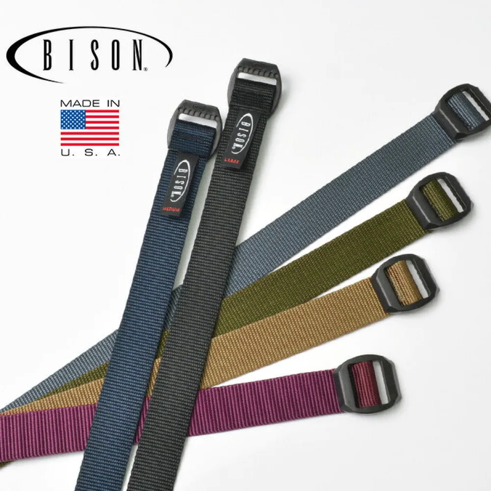 BISON Belts^/ Webbing Belt 30mm Plain Nylon Belt