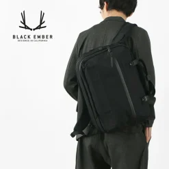 BLACK EMBER Briefcases|Backpacks^/ CORDURA FORGE 500 Denier 3WAY Travel Backpack black