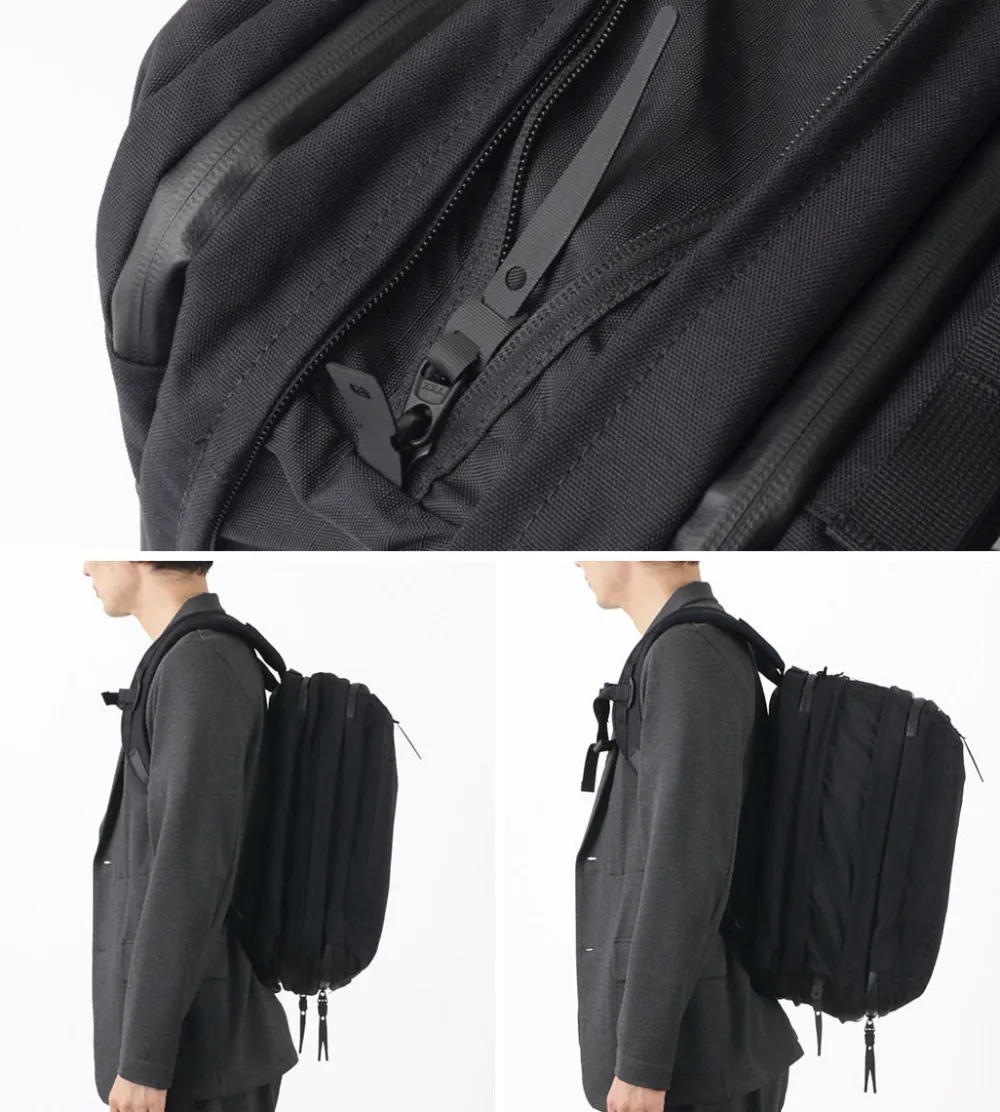 BLACK EMBER Briefcases|Backpacks^/ CORDURA FORGE 500 Denier 3WAY Travel Backpack black