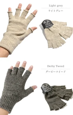 BLACK SHEEP Gloves^/ Fingerless knit gloves