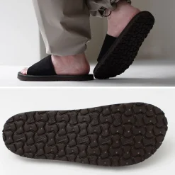 BLUE OVER Sandals^/ Fosco 2 Black Sole Sandals