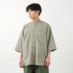 BURLAP OUTFITTER Shirts^/ 7/10 Sleeve Band Collar Shirt