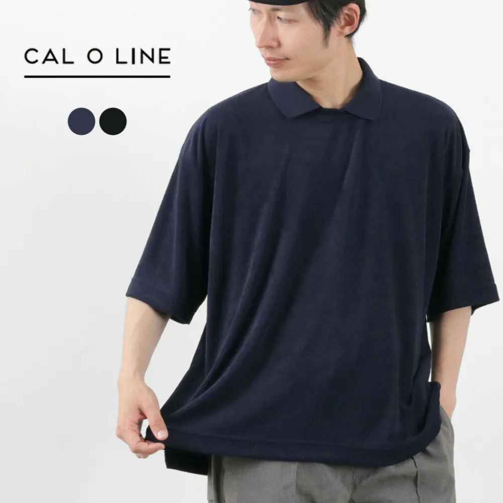 CAL O LINE Shirts^/ Pile Polo Crew