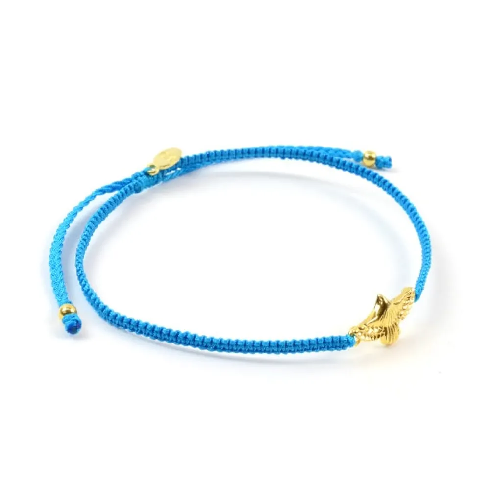 CHALISA T.. Anklets^/ Eagle Notching Cord Anklet