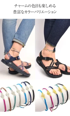 CHALISA T.. Anklets^/ Eagle Notching Cord Anklet
