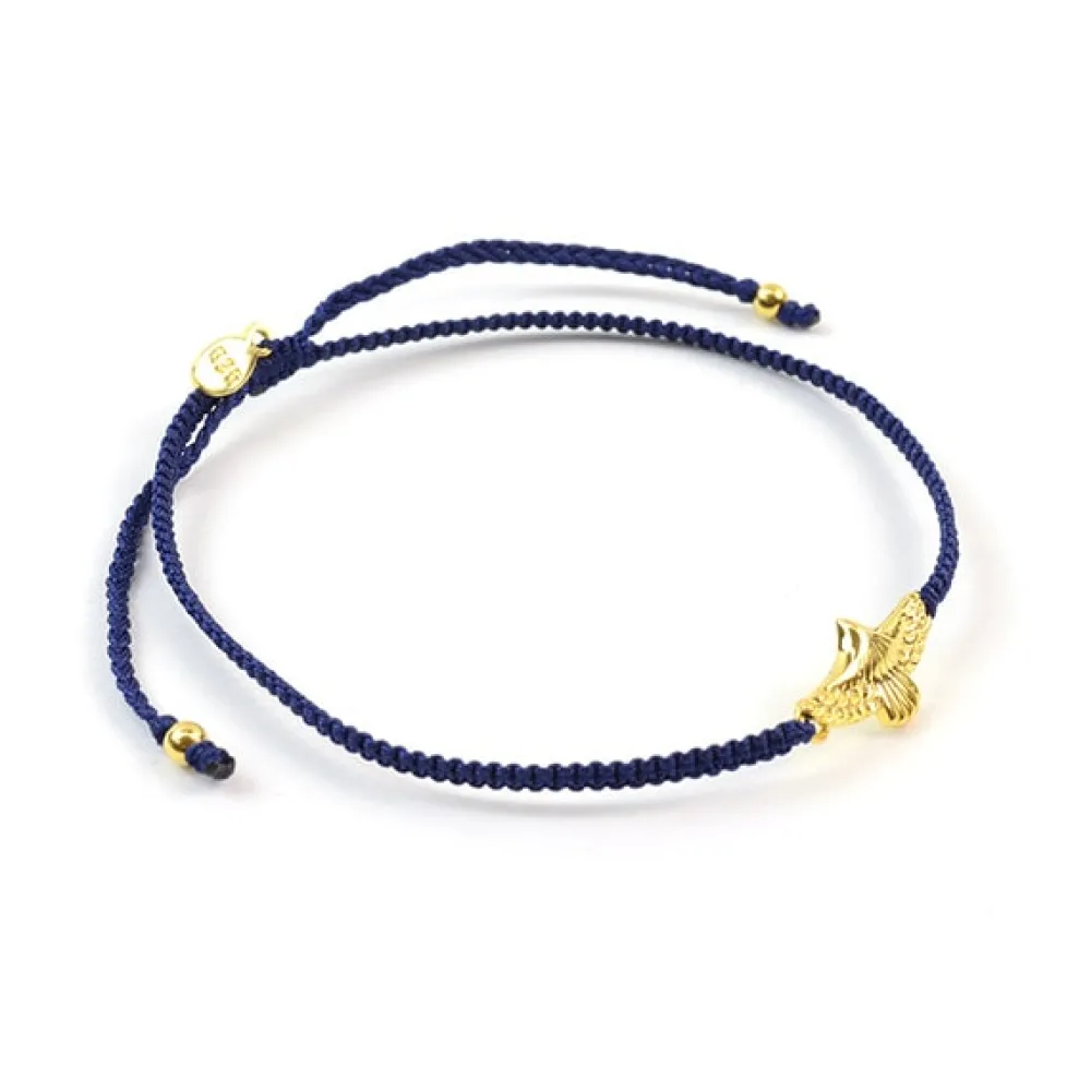 CHALISA T.. Anklets^/ Eagle Notching Cord Anklet