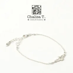 CHALISA T.. Anklets^/ Eagle chain bracelet silver