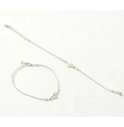 CHALISA T.. Anklets^/ Eagle chain bracelet silver