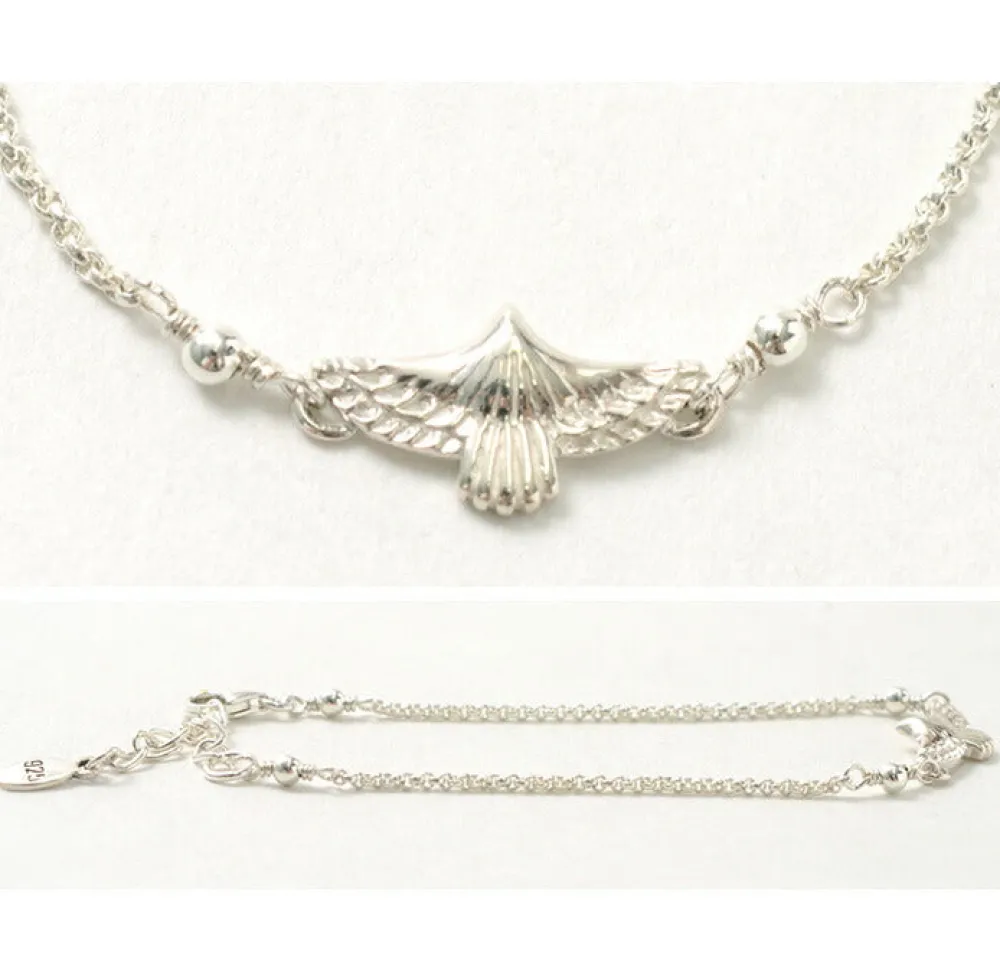 CHALISA T.. Anklets^/ Eagle chain bracelet silver