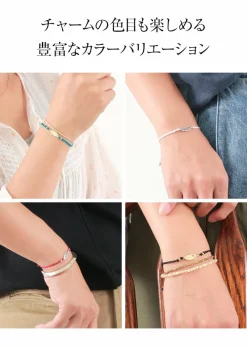CHALISA T.. Anklets^/ Mini Feather Notched Cord Bracelet