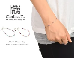 CHALISA T.. Anklets^/ Natural Stone Bracelet