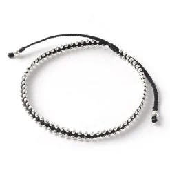 CHALISA T.. Anklets^/ Silver Ball Bead Duo Anklet