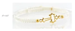 CHALISA T.. Anklets^/ Silver Cross Knotting Cord Anklet