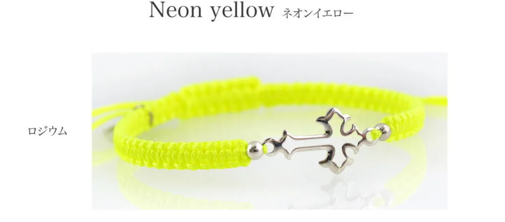 CHALISA T.. Anklets^/ Silver Cross Knotting Cord Anklet