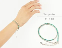 CHALISA T.. Anklets^/ Turquoise W Wrap Bracelet Karen Silver blue