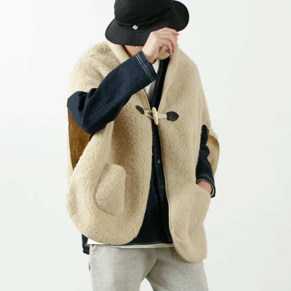 COLDBREAKER Jackets^/ Boa Wool Poncho