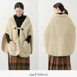 COLDBREAKER Jackets^/ Boa Wool Poncho