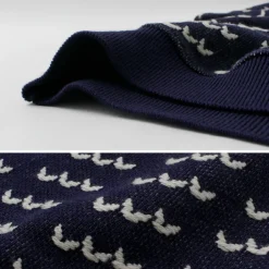 COOHEM Knits^/ Big Birds Eye Knit Pullover navy