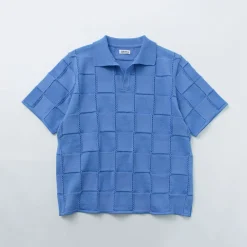 COOHEM Knits^/ Links Check Knit Pullover