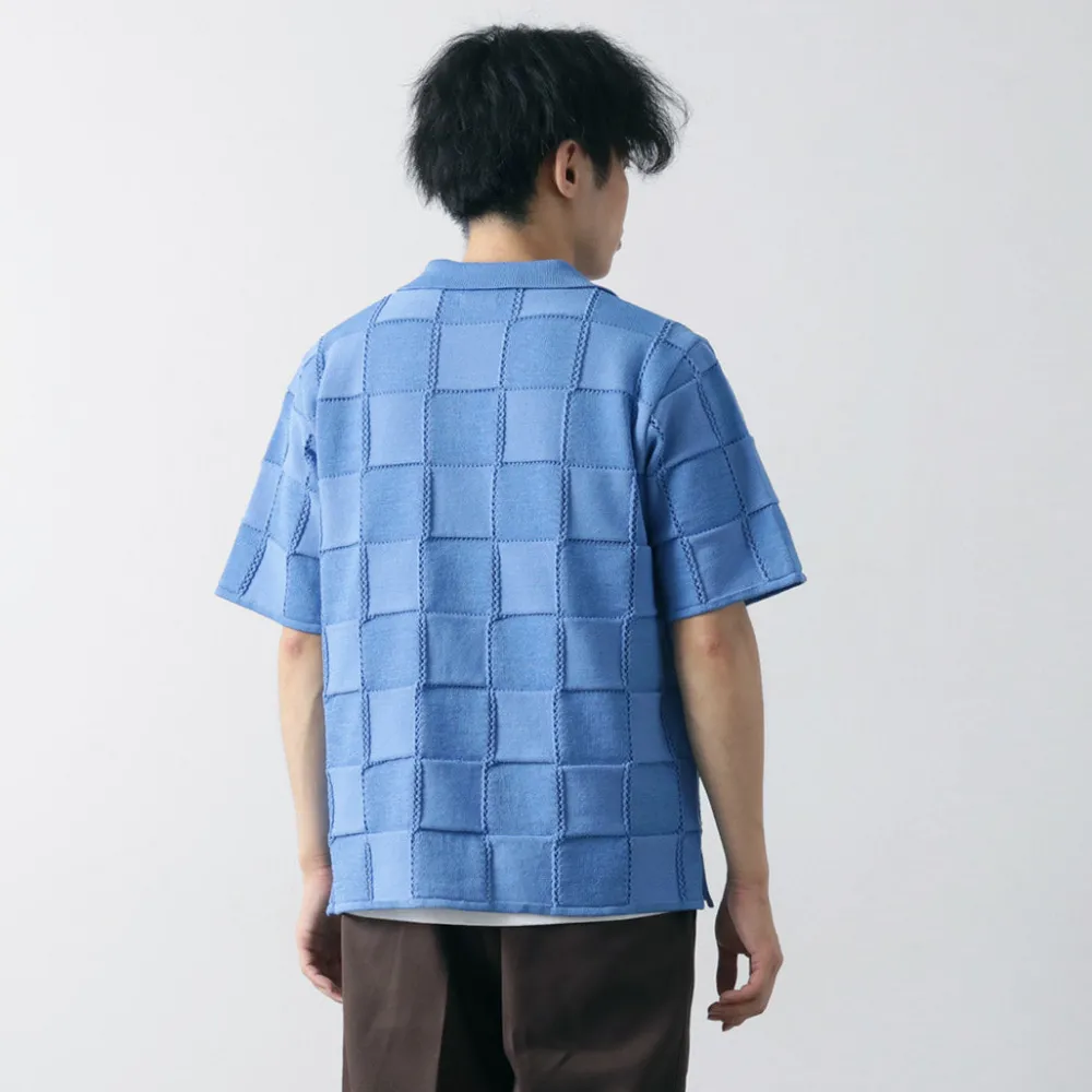 COOHEM Knits^/ Links Check Knit Pullover