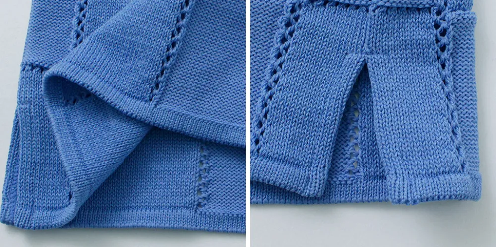 COOHEM Knits^/ Links Check Knit Pullover