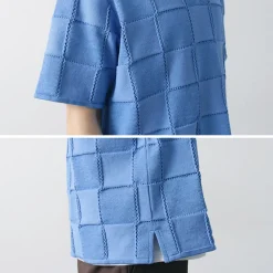 COOHEM Knits^/ Links Check Knit Pullover