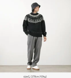COOHEM Knits^/ Nordic Knit Pullover black