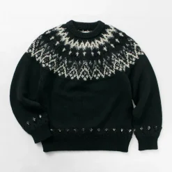 COOHEM Knits^/ Nordic Knit Pullover black