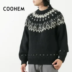 COOHEM Knits^/ Nordic Knit Pullover black
