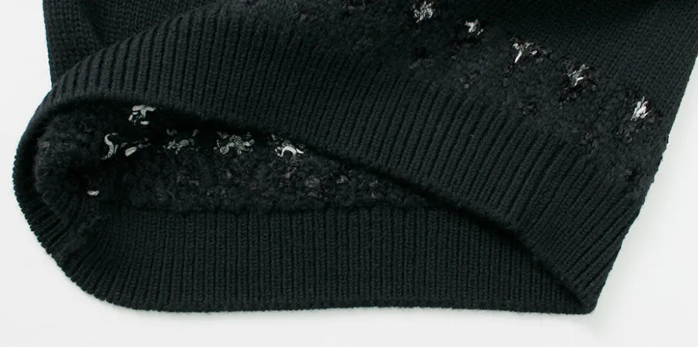 COOHEM Knits^/ Nordic Knit Pullover black