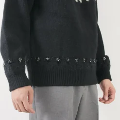COOHEM Knits^/ Nordic Knit Pullover black