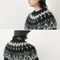 COOHEM Knits^/ Nordic Knit Pullover black