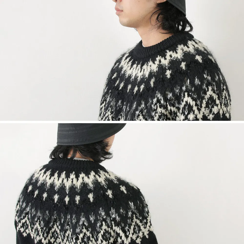 COOHEM Knits^/ Nordic Knit Pullover black